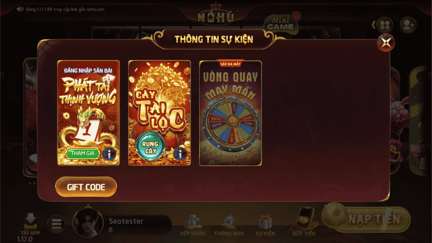 Hệ thống khuyến mãi Nohuwin